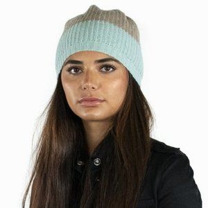 Cashmere Hat Two Tone Nile Browncloud 